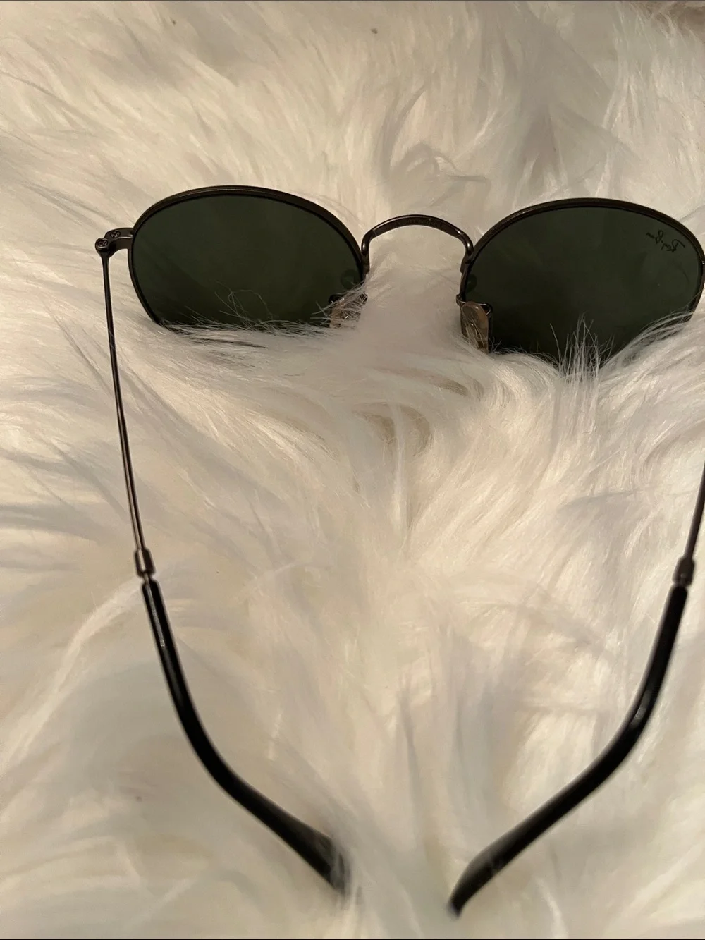 Ray-Ban Round Metal Sunglasses in Black and Silver